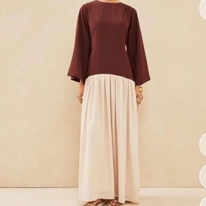 Drop waist maxi dress